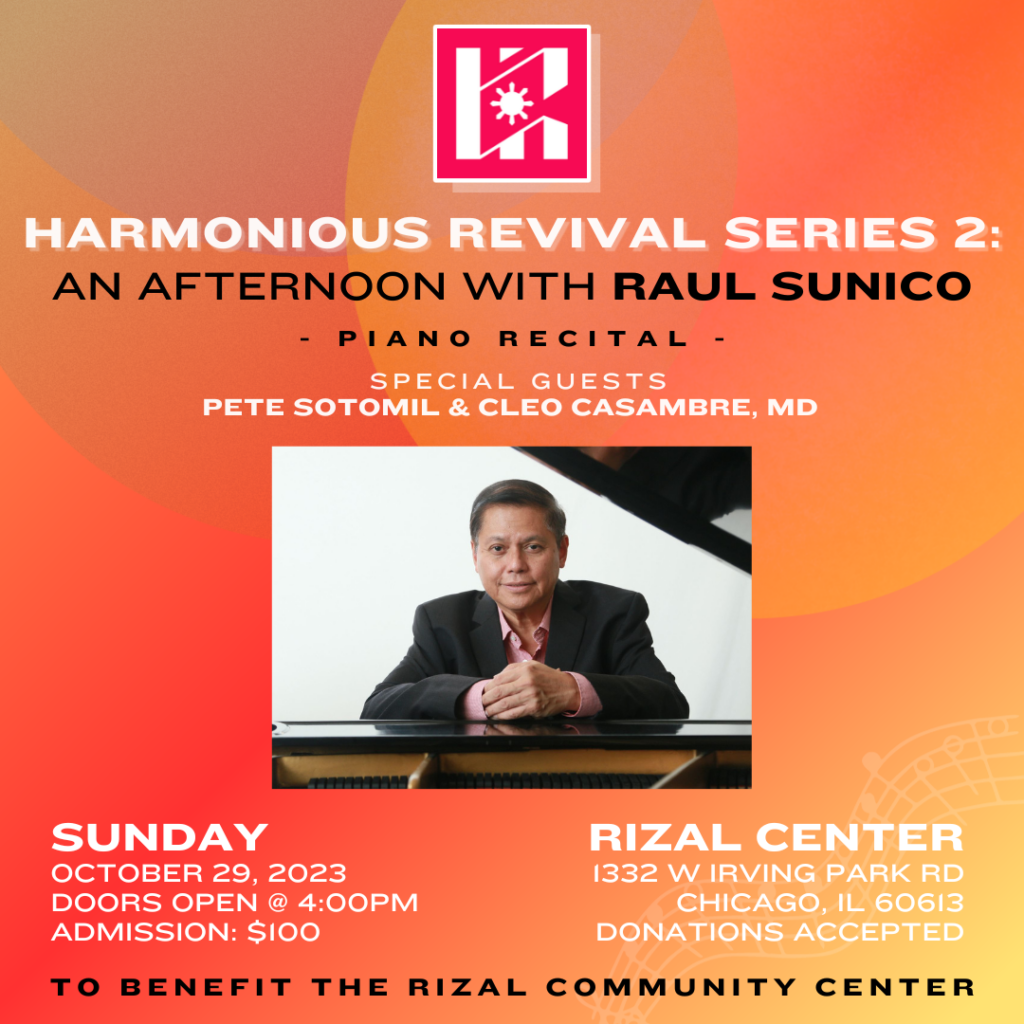 Harmonious Revival Series 2: An Afternoon with Raul Sunico
